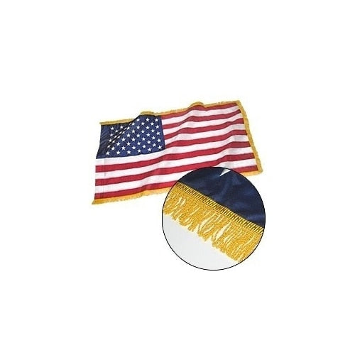 American fringed indoor flag