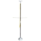 silver indoor flagpole set