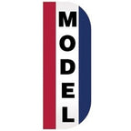 model logo red white blue