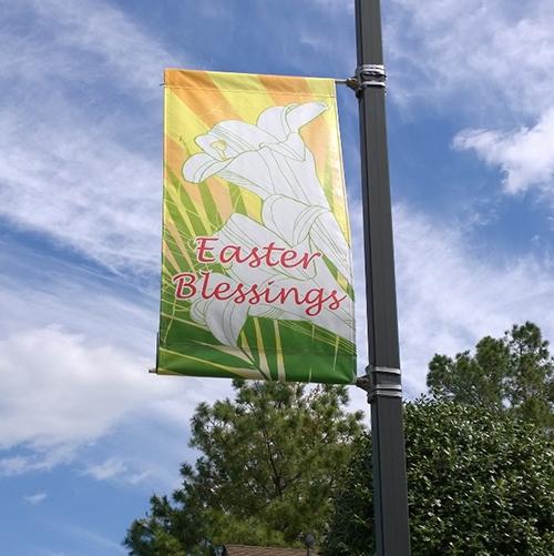light pole sign