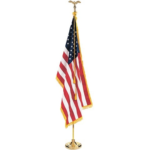Gold finish Flagpole – American Fla