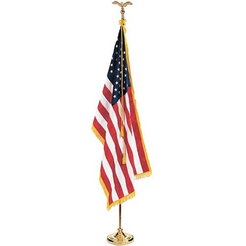 Wood Grained Telescopic Flagpole