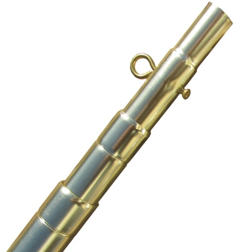Gold Finish Telescopic Flagpole