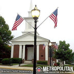2.5x4 American Flag with Pole Set