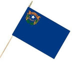 Nevada state flag on stick