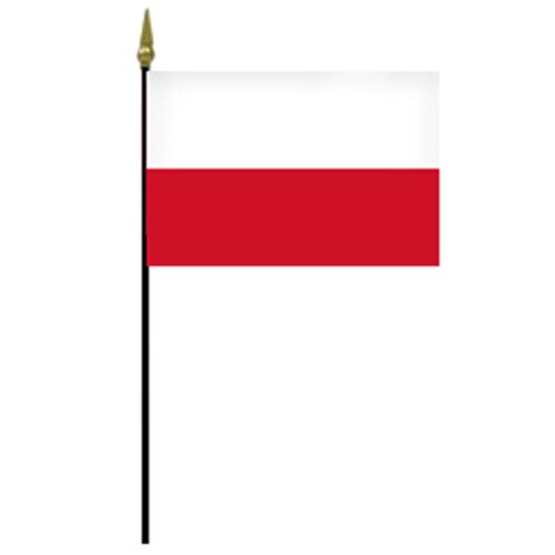 Polish flag with white red bands
