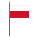 Polish flag with white red bands