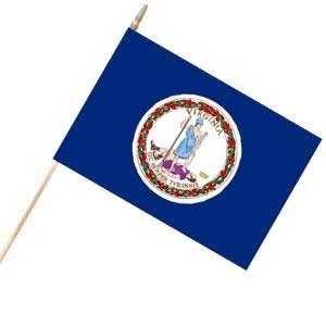Virginia Flag on a Stick