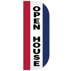 open house banner red white blue