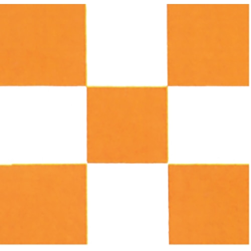 orange squares on white background