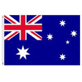 Australia flag with stars and cross