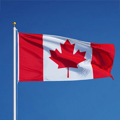 Canada Flag in a Flagpole