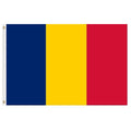 Romania flag with blue yellow red