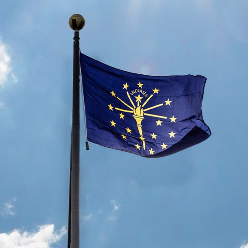 Indiana outdoor flag display