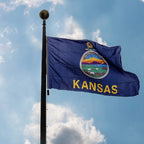 Kansas outdoor flag display