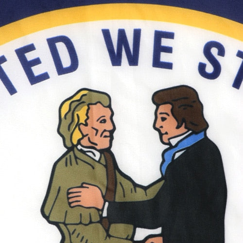 Close up of the KY flag fabric