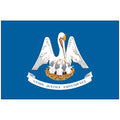 outdoor Louisiana flags
