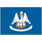 outdoor Louisiana flags