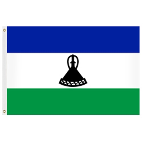 flag of Lesotho blue white green