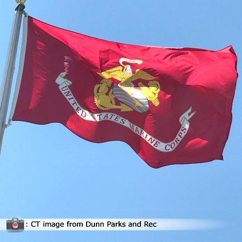 Outdoor Marine Corps Flag