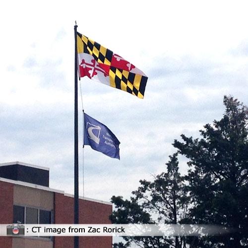 outdoor Maryland flag