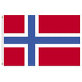 Norwegian flag red and blue design