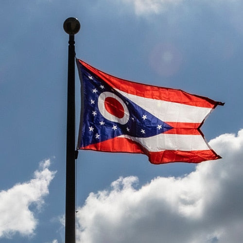 Outdoor Ohio Flag Display
