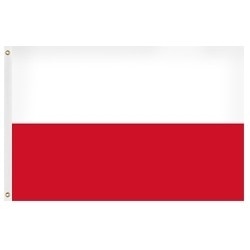Poland national flag red and white