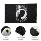 pow/mia flag outdoor poly