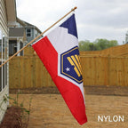 Outdoor Utah flag pole on pole