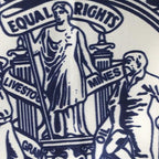 Close up of Wyoming flag emblem