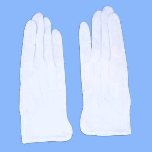 White parade gloves - back