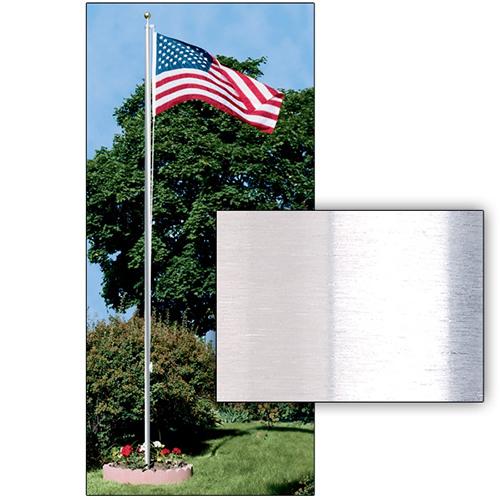 Satin Finish Patio Flagpoles