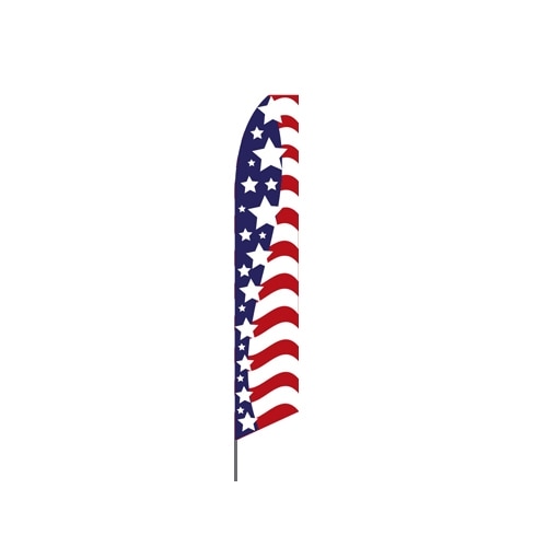 red white blue star banner