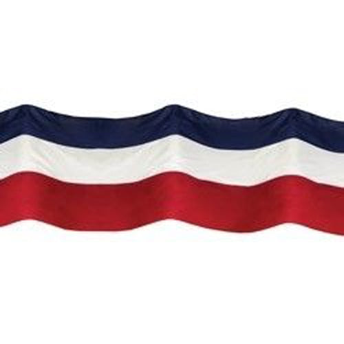 red white blue striped bunting