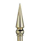 golden pointed fence topper