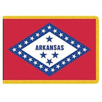 Arkansas state flag with stars