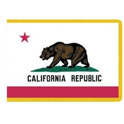Indoor California Fringed Flag
