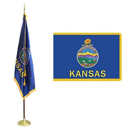 Kansas state flag and banner
