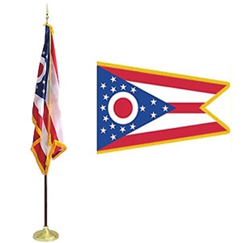 Ohio state flag and banner