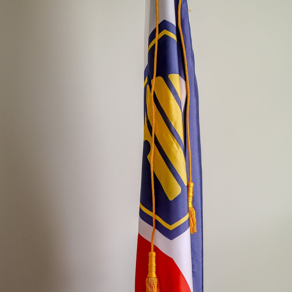 Close Up Indoor Utah Flag