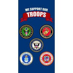 We support our troops emblems