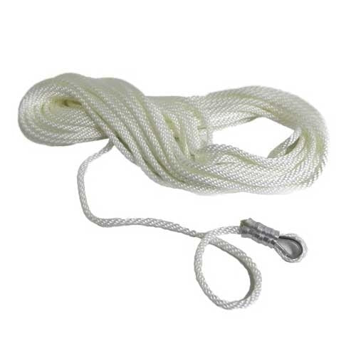 white rope with metal hook