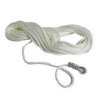 white rope with metal hook