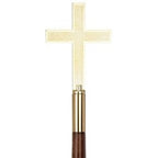 Gold cross flag topper