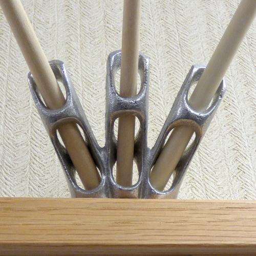3 stick flag holder close up