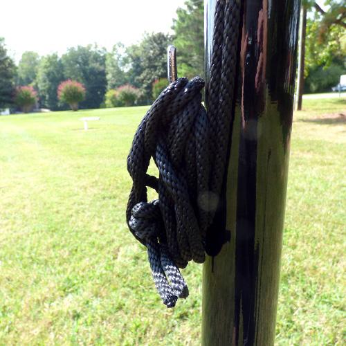 6" aluminum cleat and rope