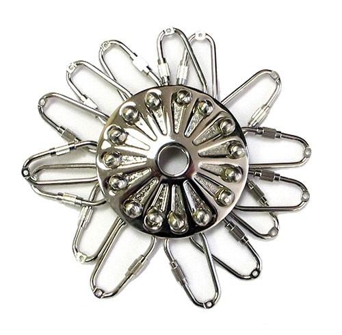 decorative safety pin flower design