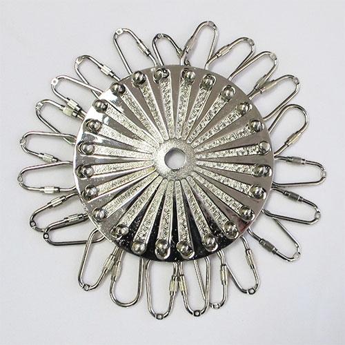 metal sunburst design with clips