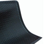 black rubber mat with textured surf